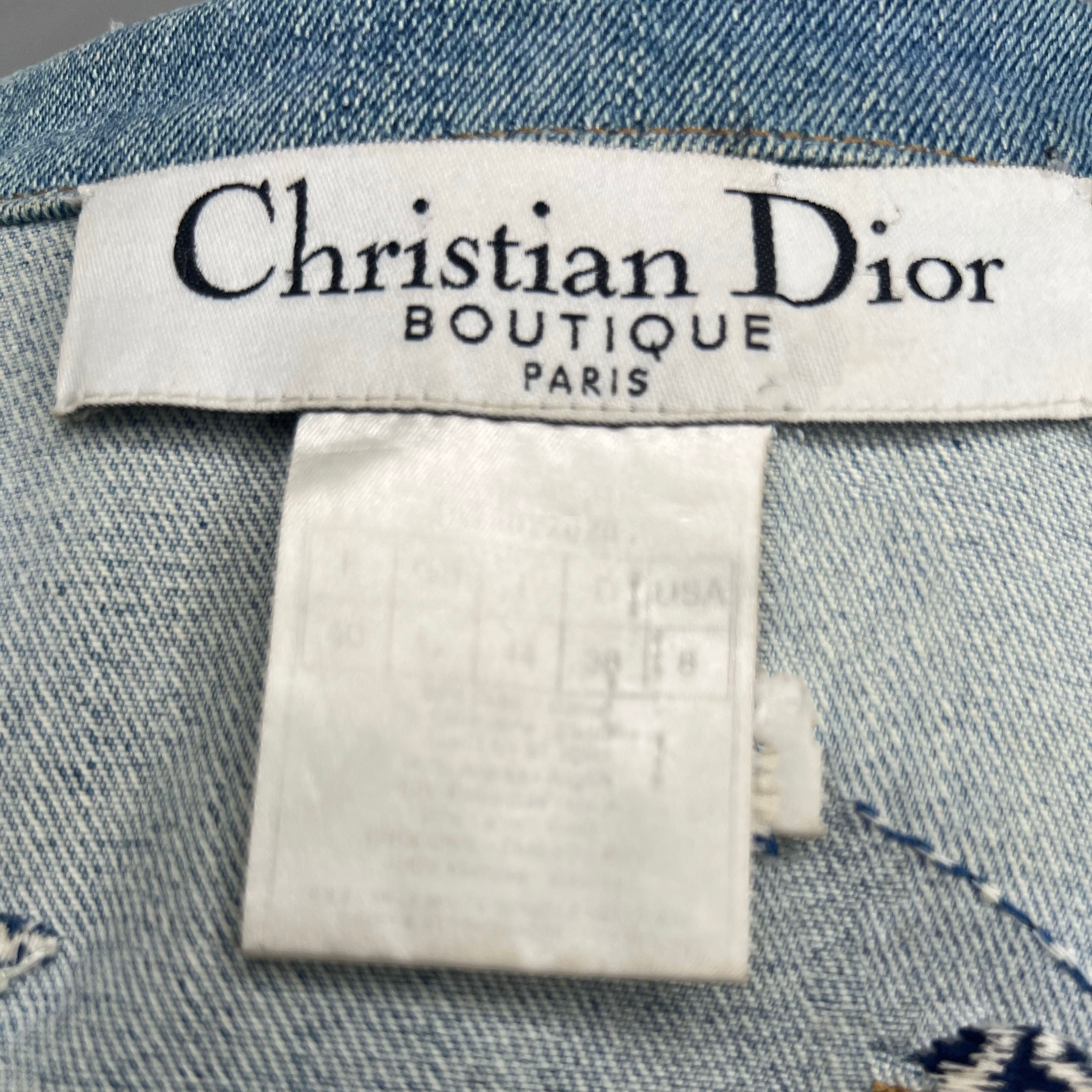 CHRISTIAN DIOR - Set denim blue