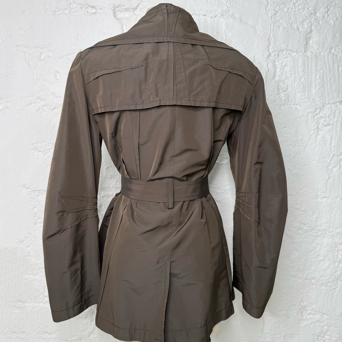 CHRISTIAN DIOR - Short Brown trench coat