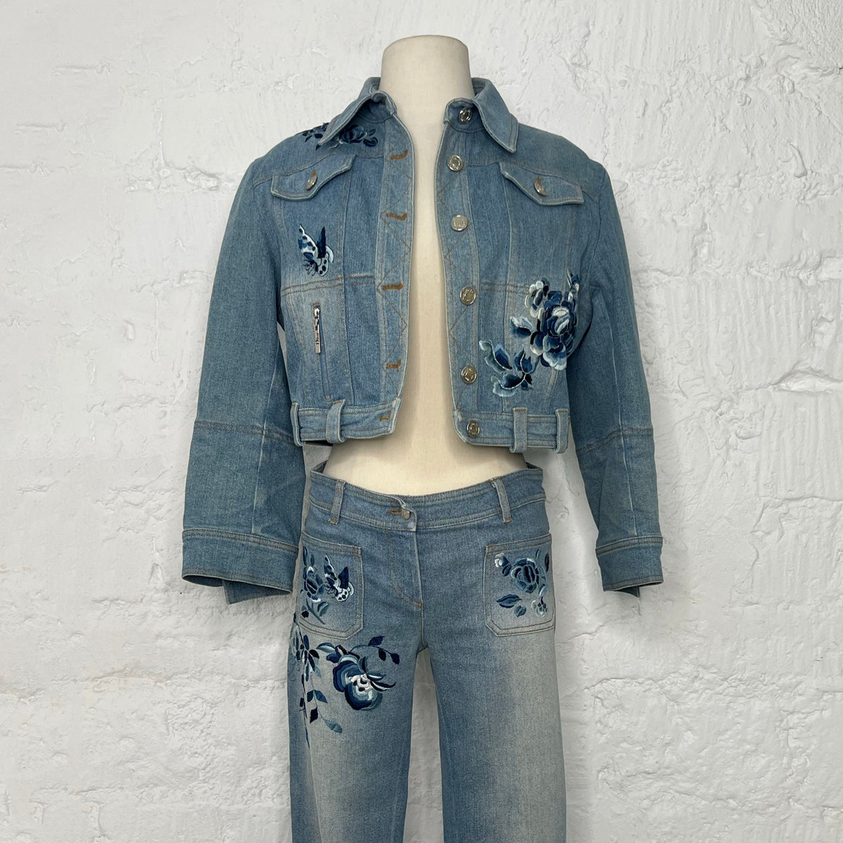 CHRISTIAN DIOR - Set denim blue