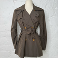 CHRISTIAN DIOR - Short Brown trench coat