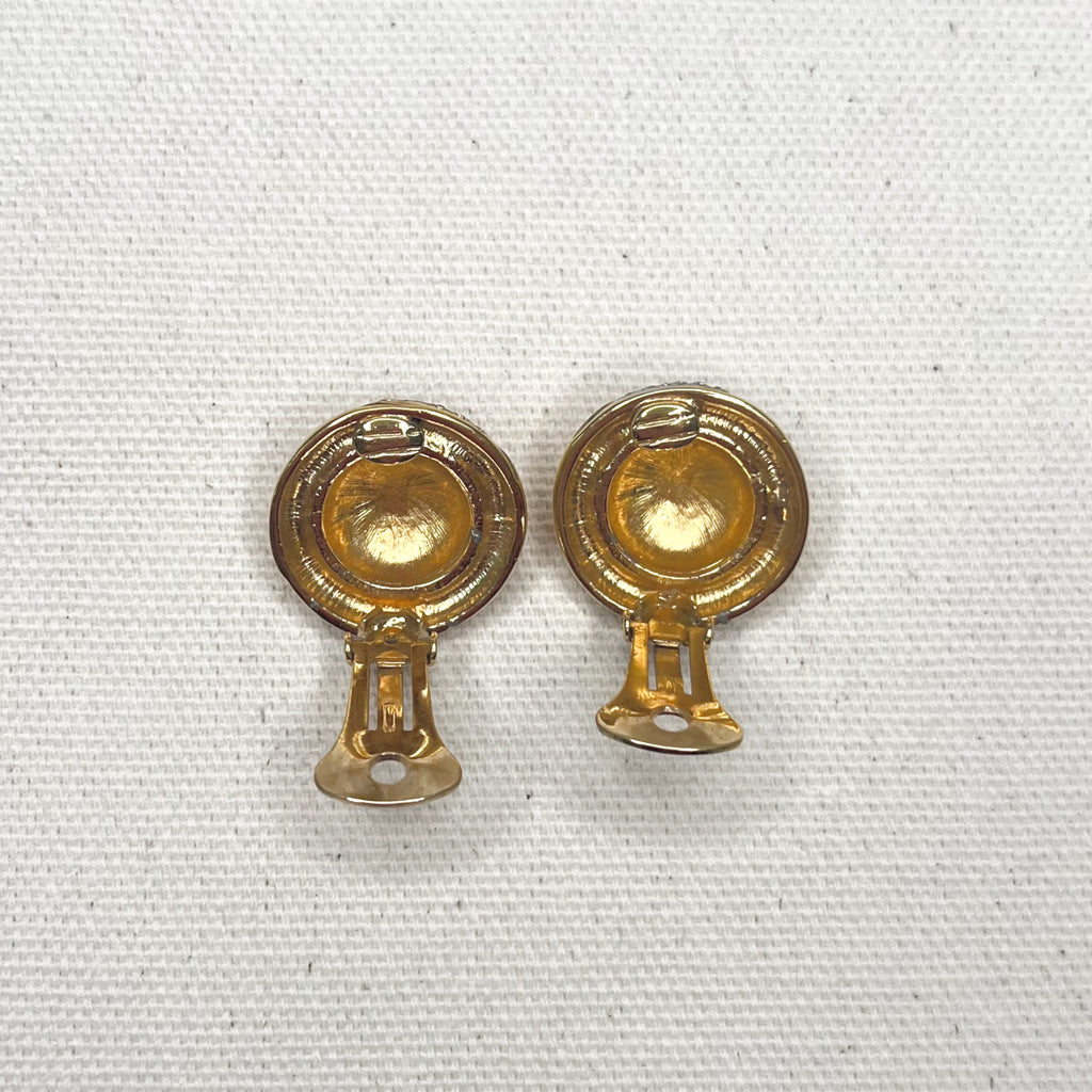 CHLOÉ CHLOE - Shinny Round Clip Earrings - ALE PARIS Luxury Vintage