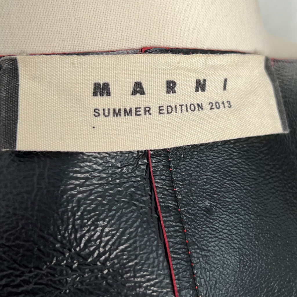 MARNI MARNI - Long Red Leather Vest - ALE PARIS Luxury Vintage