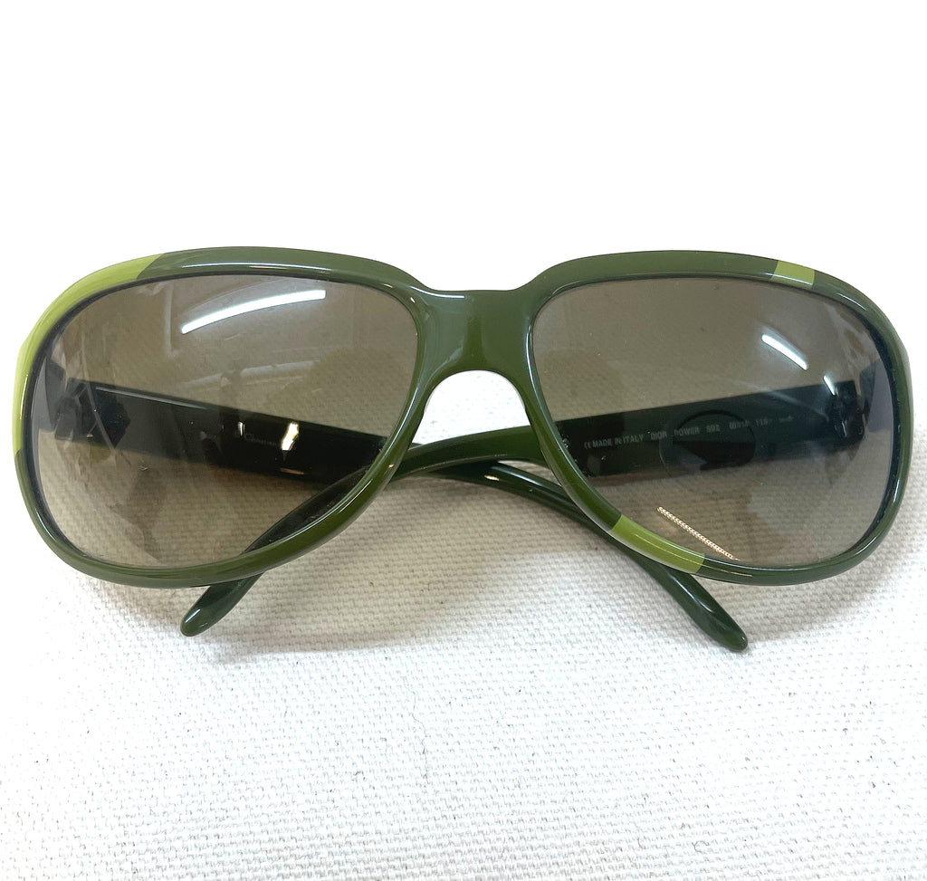 CHRISTIAN DIOR CHRISTIAN DIOR - Green Power Sunglasses - ALE PARIS Luxury Vintage