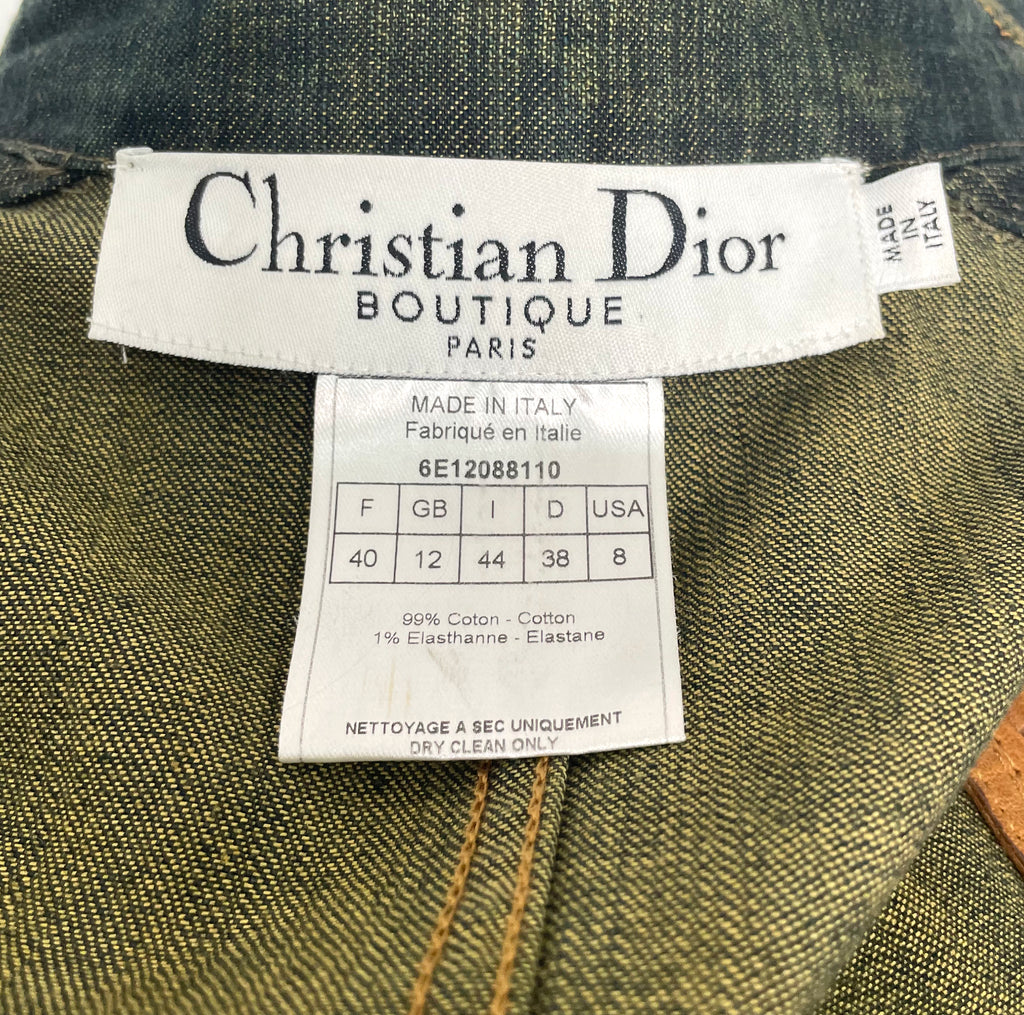 CHRISTIAN DIOR CHRISTIAN DIOR - Denim Bar Dress - ALE PARIS Luxury Vintage