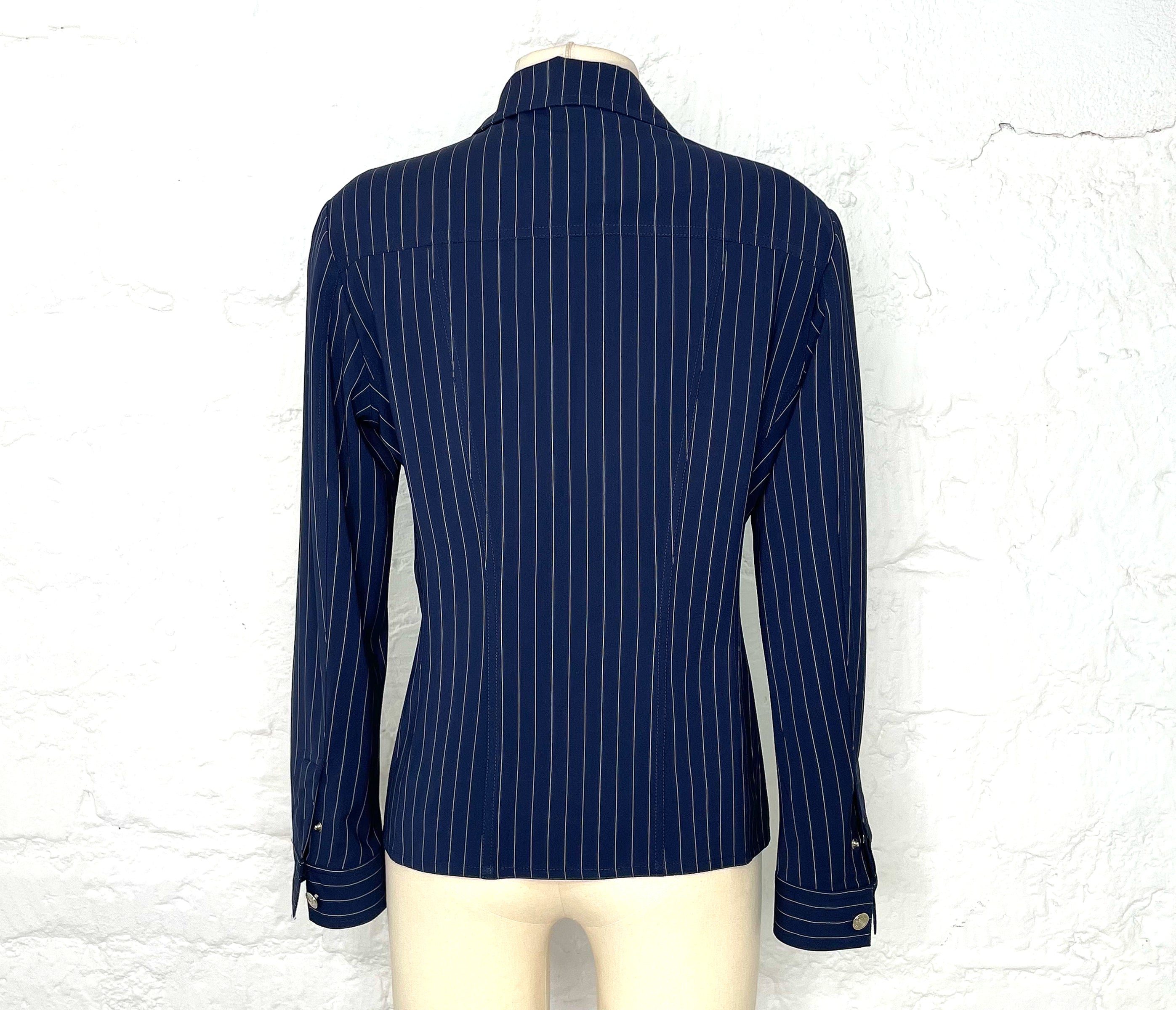 CHRISTIAN DIOR CHRISTIAN DIOR - Navy Striped Set - ALE PARIS Luxury Vintage