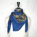 CHANEL CHANEL - Blue Scarf - ALE PARIS Luxury Vintage