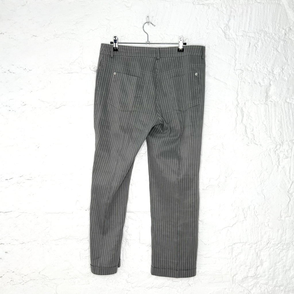 CHRISTIAN DIOR CHRISTIAN DIOR - Dior Light Grey Stripped Set - ALE PARIS Luxury Vintage