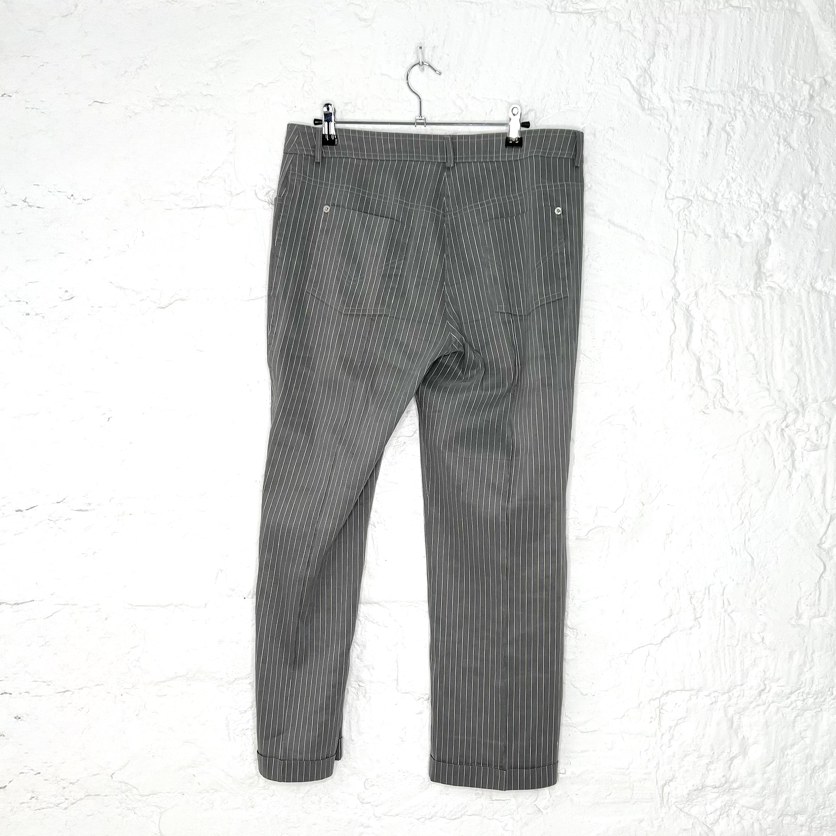 CHRISTIAN DIOR CHRISTIAN DIOR - Dior Light Grey Stripped Set - ALE PARIS Luxury Vintage