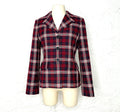 CHRISTIAN DIOR CHRISTIAN DIOR - Red Plaid Jacket - ALE PARIS Luxury Vintage
