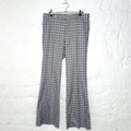 GUCCI - Blue vichy pattern bootcut trousers - ALE PARIS Luxury Vintage