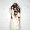 CHRISTIAN DIOR CHRISTIAN DIOR - Large Off White Birds And Flowers Scarf - ALE PARIS Luxury Vintage