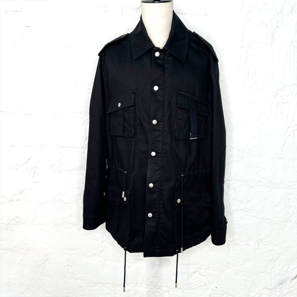 YVES SAINT LAURENT YVES SAINT LAURENT - Black Oversized Cargo Jacket - ALE PARIS Luxury Vintage