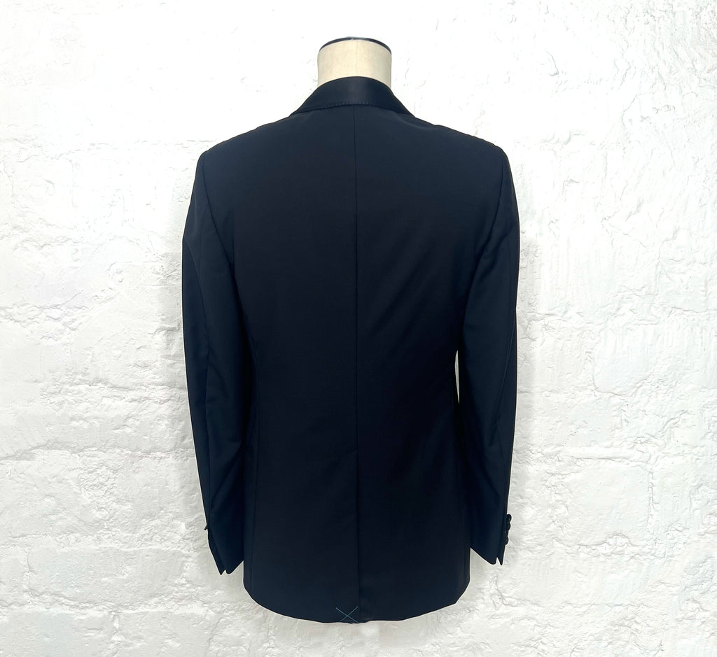 LANVIN LANVIN - Elegant Navy Smoking With Shawl Collar - ALE PARIS Luxury Vintage