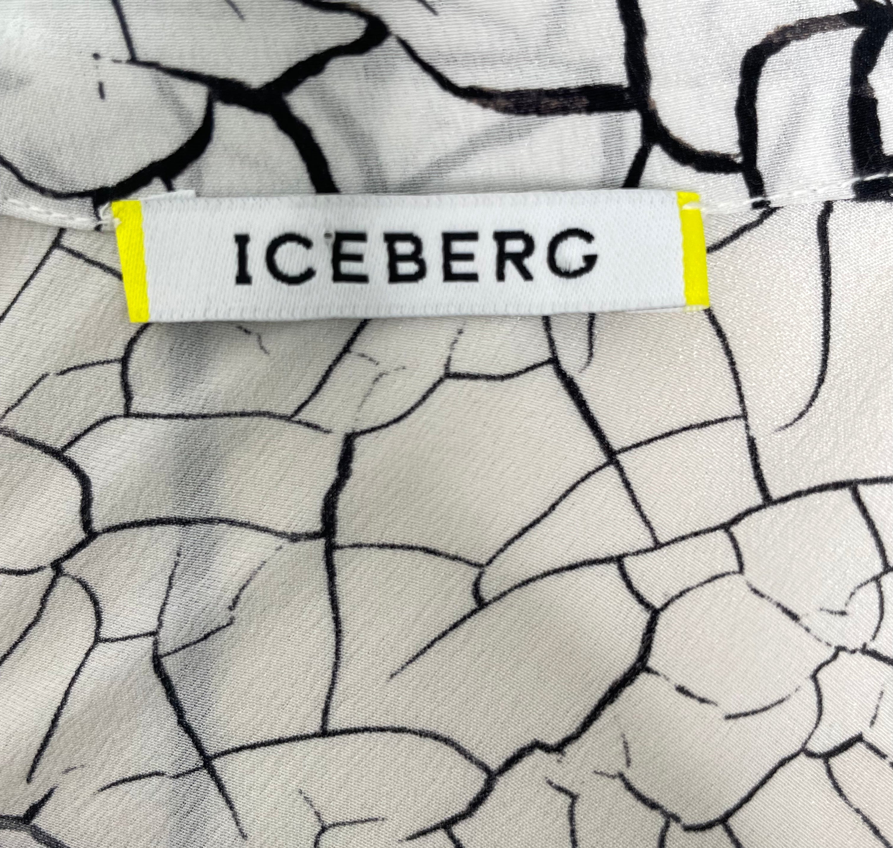 ICEBERG ICEBERG - Fluid Black And White Dress - ALE PARIS Luxury Vintage