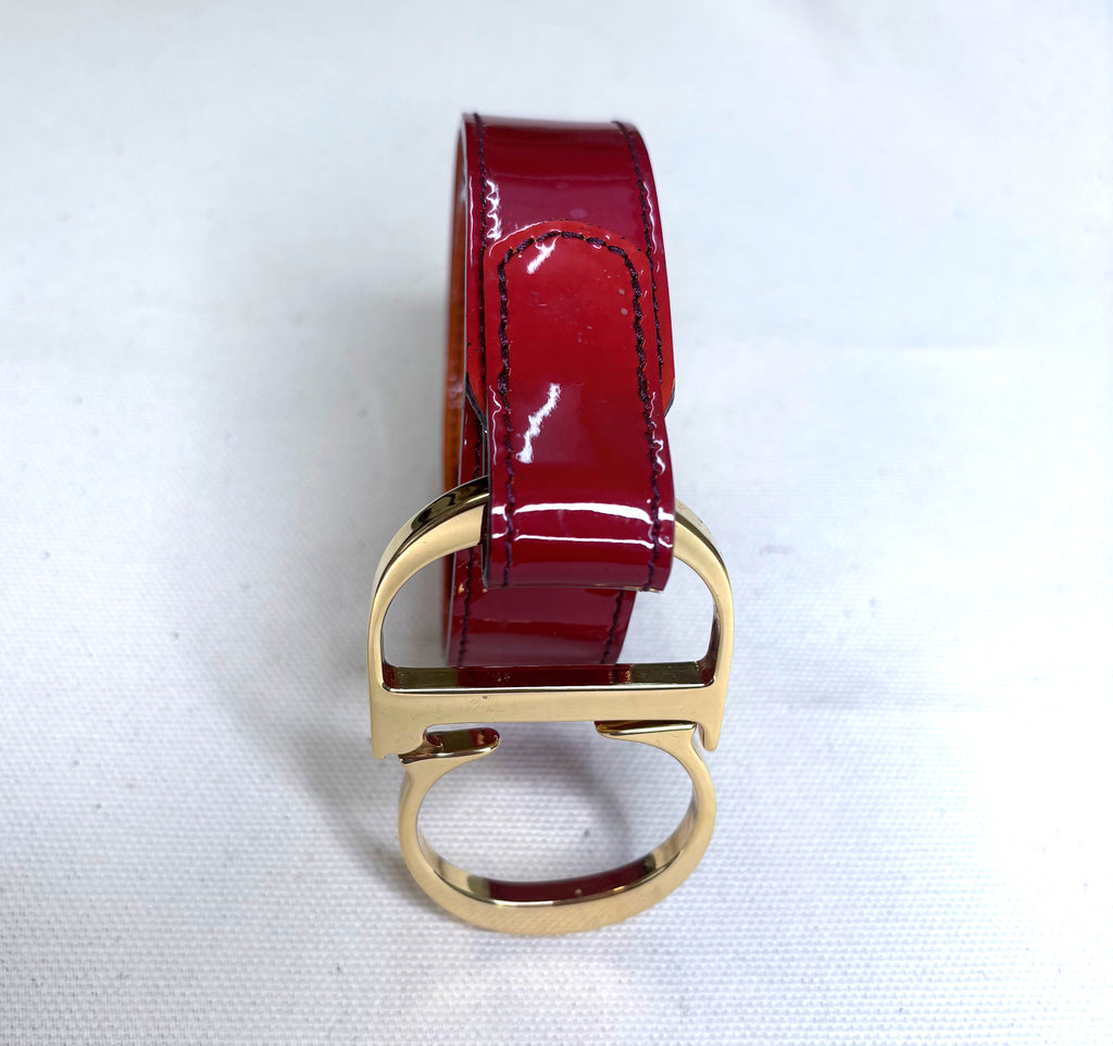 CHRISTIAN DIOR CHRISTIAN DIOR - Orange Pink Gradient Belt - ALE PARIS Luxury Vintage