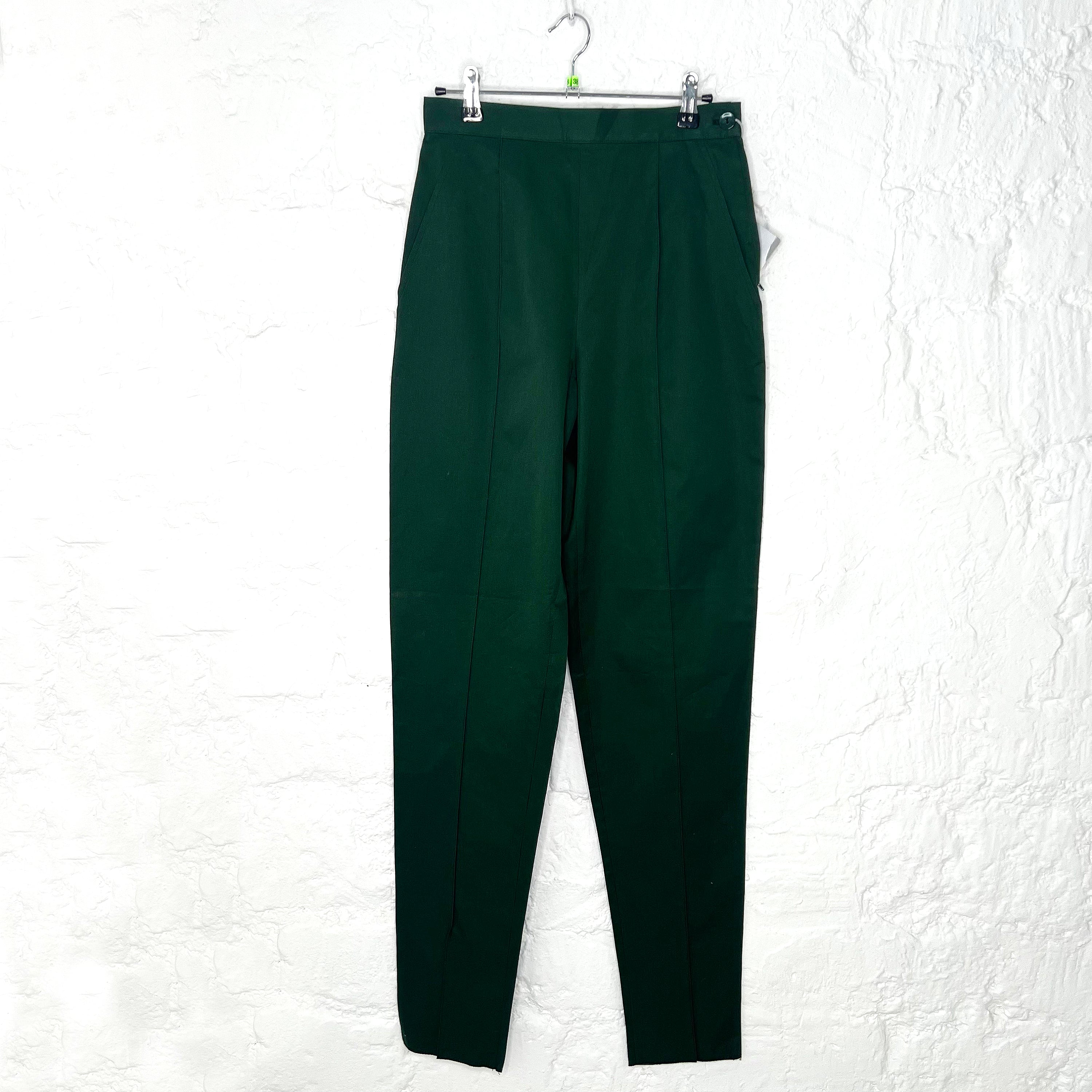 CHRISTIAN DIOR CHRISTIAN DIOR - Green Wide Leg Trousers - ALE PARIS Luxury Vintage