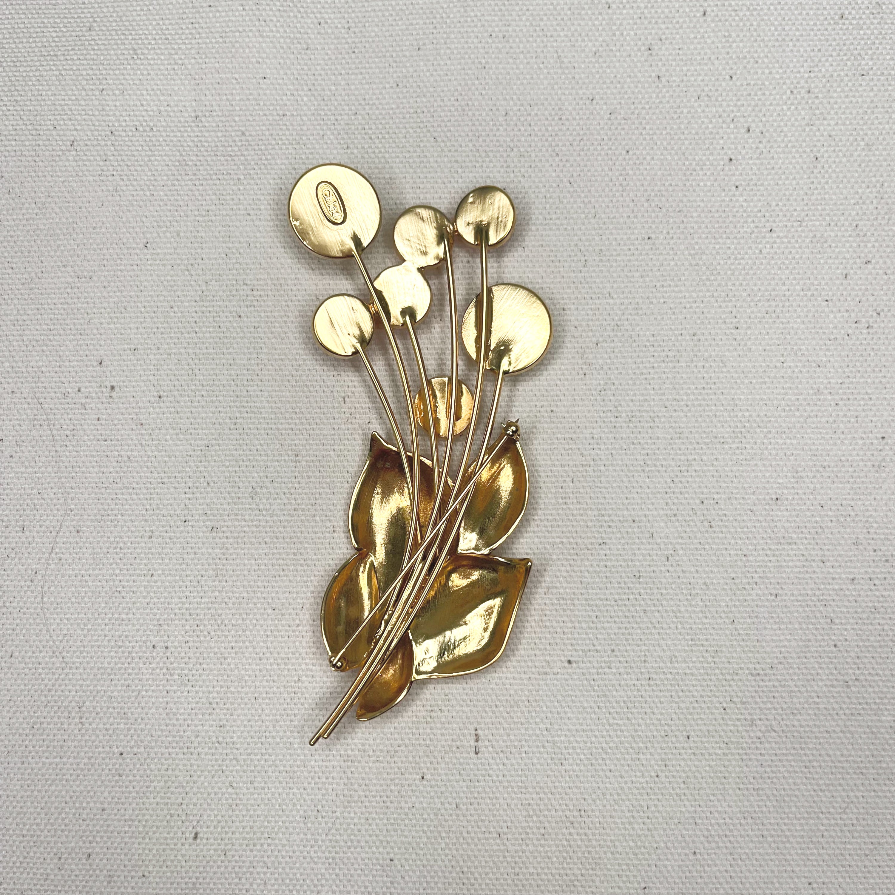 CHLOÉ CHLOE - Yellow And Orange Brooch - ALE PARIS Luxury Vintage