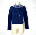 CHRISTIAN DIOR CHRISTIAN DIOR - Dark Blue Denim Jacket Rainbow Collar - ALE PARIS Luxury Vintage