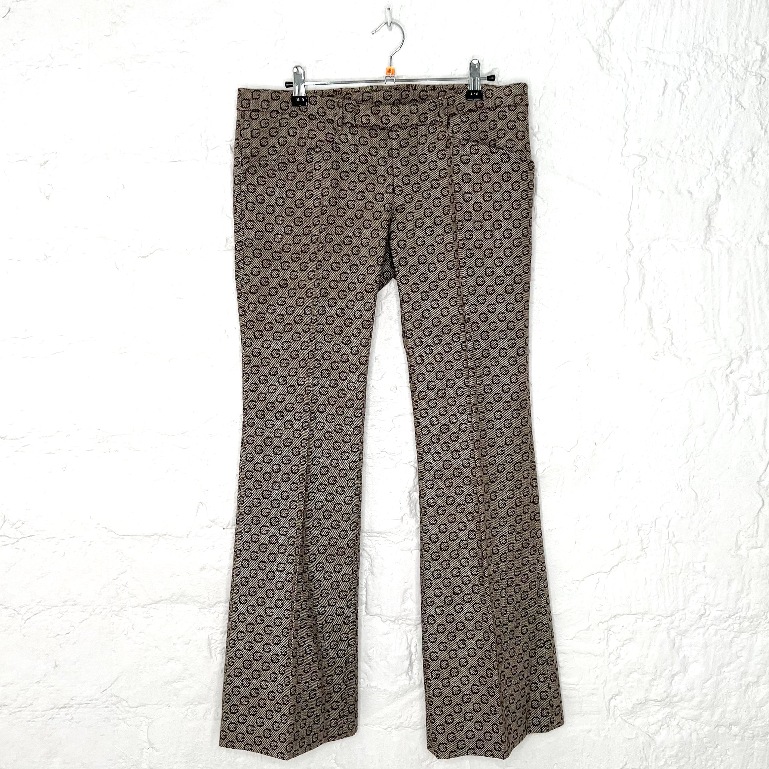 GUCCI GUCCI - GG monogram light grey trousers - ALE PARIS Luxury Vintage