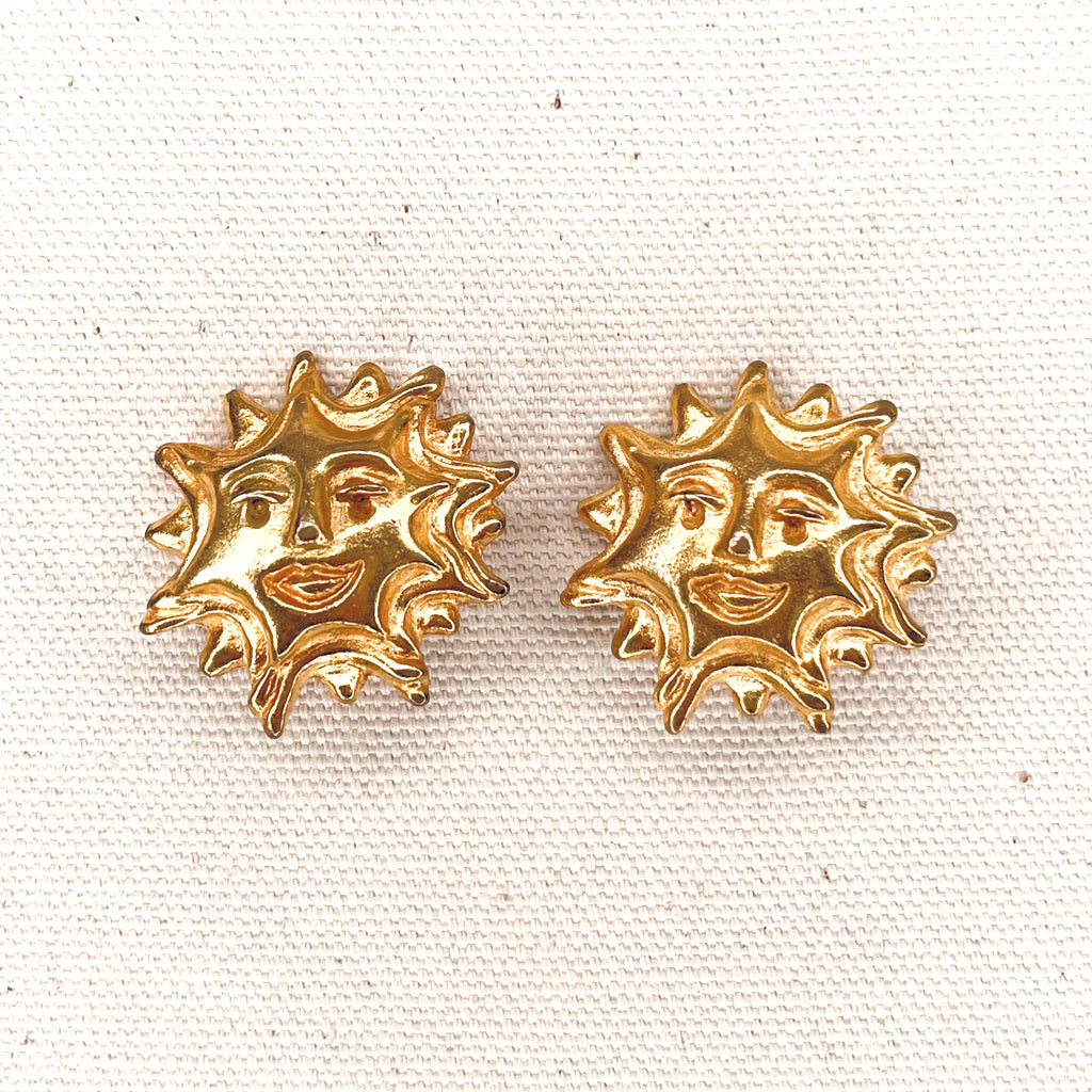 CHRISTIAN LACROIX CHRISTIAN LACROIX - Sun Shapped Clip Earrings - ALE PARIS Luxury Vintage