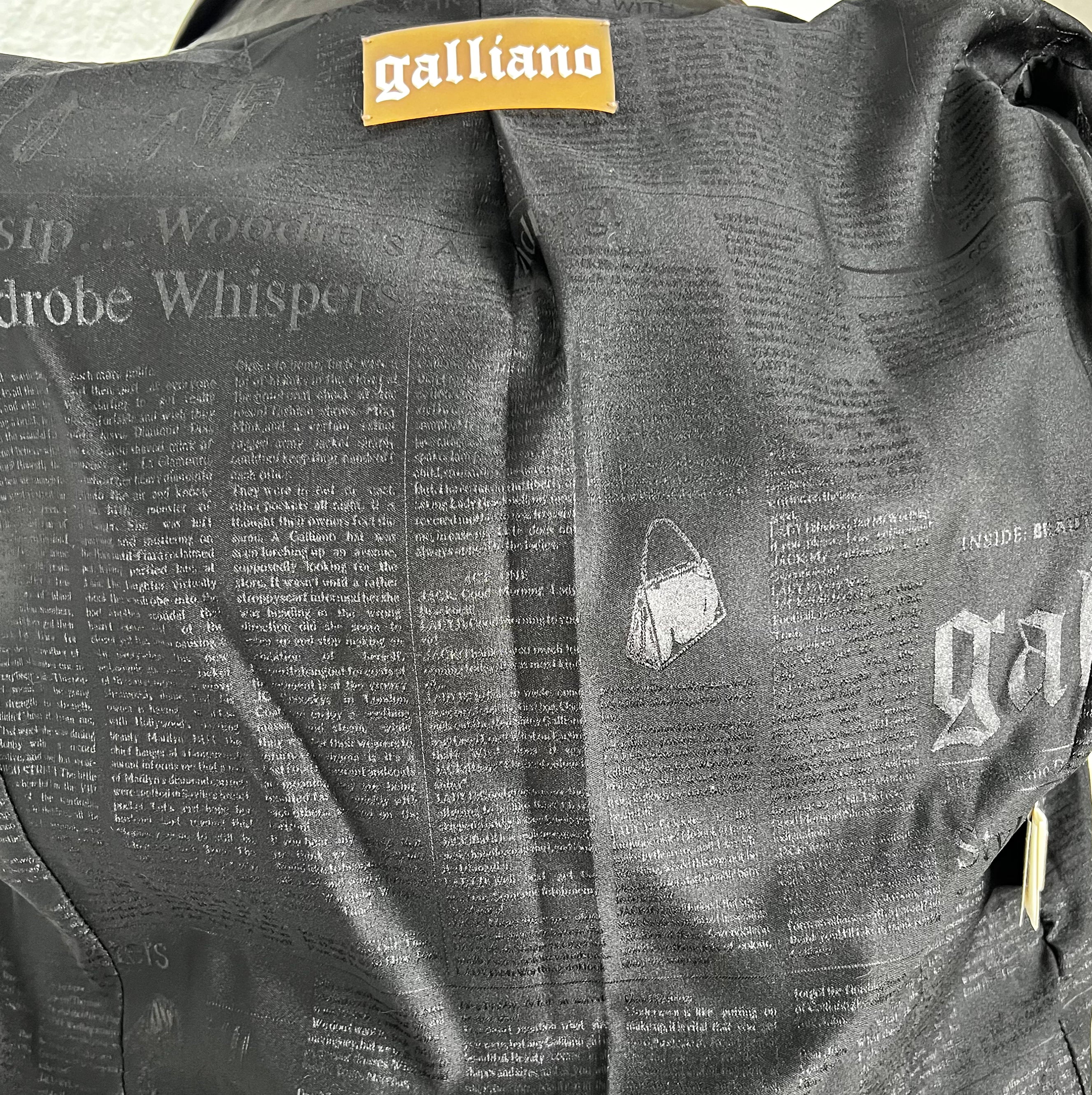 GALLIANO GALLIANO - Circus Biker Printed Leather Jacket - ALE PARIS Luxury Vintage