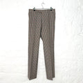 GUCCI GUCCI - Brown Checkered Pattern Wide Leg Trousers - ALE PARIS Luxury Vintage