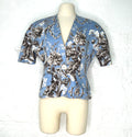 CHRISTIAN DIOR CHRISTIAN DIOR - Blue Printed Short Jacket - ALE PARIS Luxury Vintage