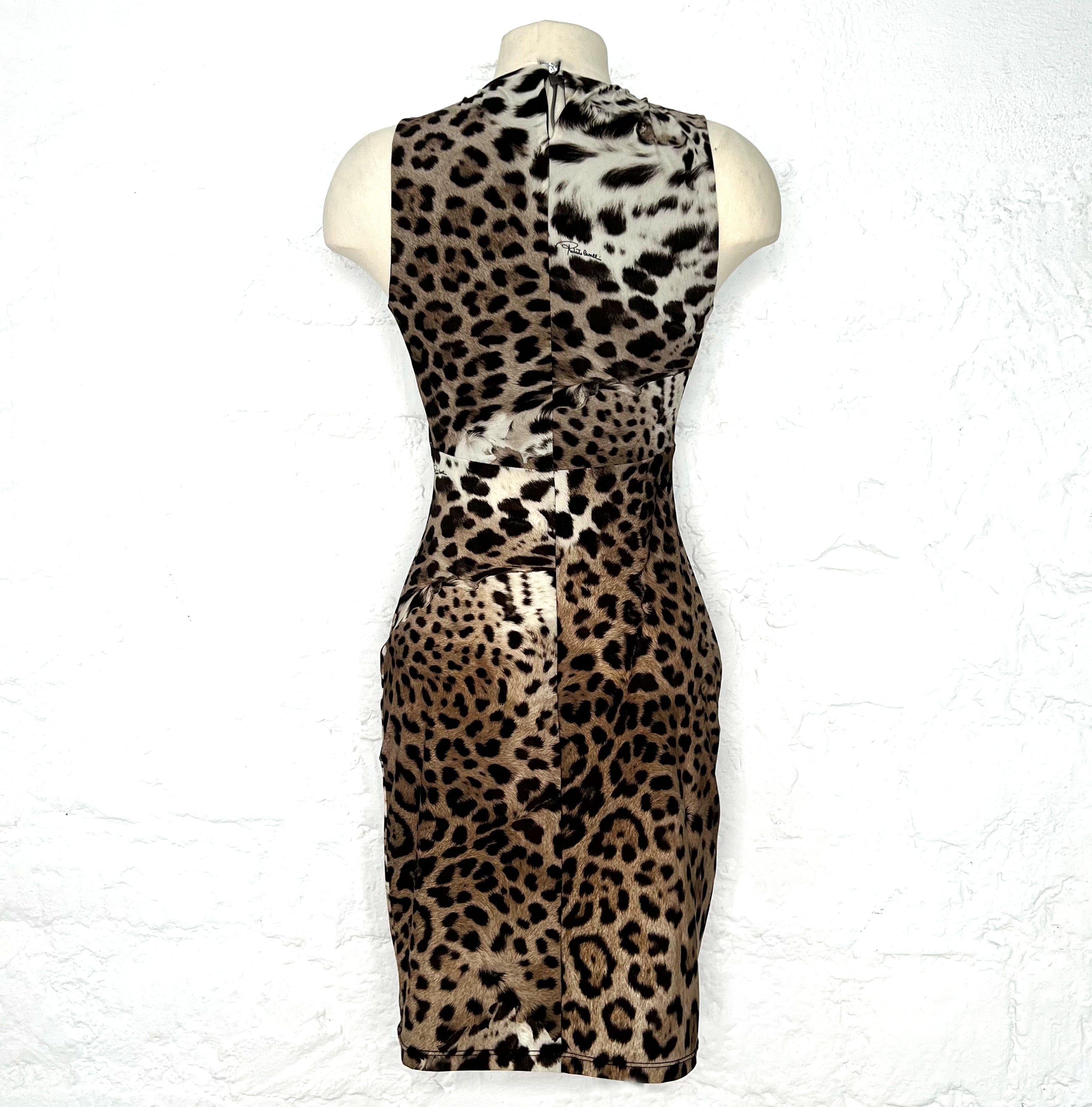 CAVALLI CAVALLI - Bodycon Leopard Dress - ALE PARIS Luxury Vintage