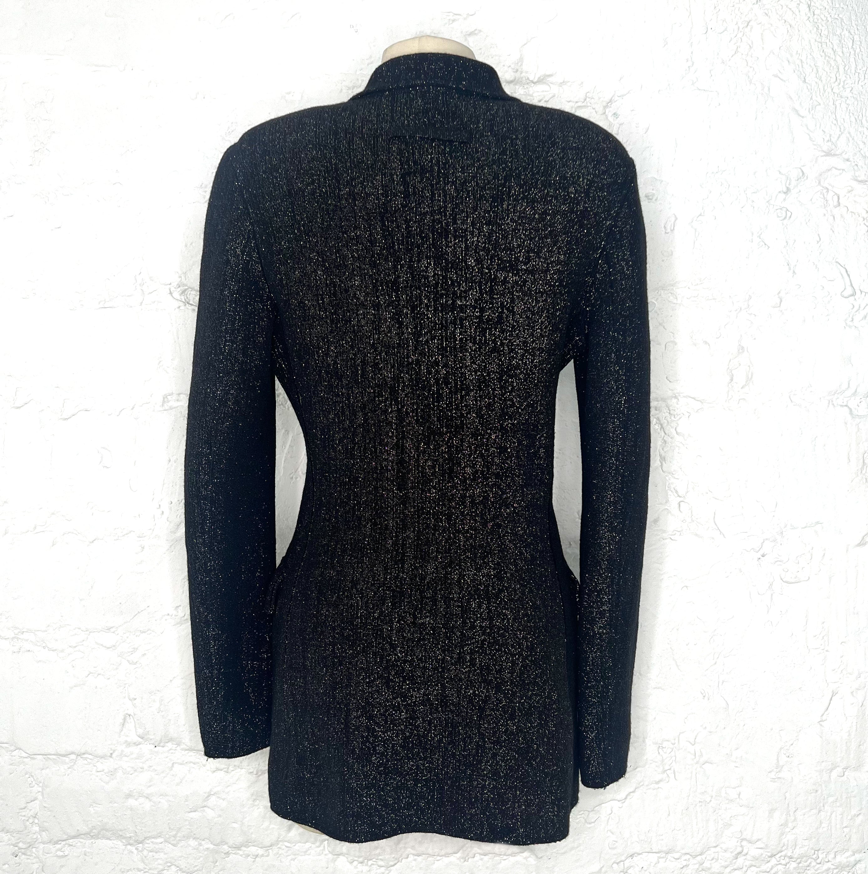 JEAN PAUL GAULTIER JEAN PAUL GAULTIER -  Black Lurex Jacket - ALE PARIS Luxury Vintage