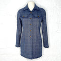 CHRISTIAN DIOR CHRISTIAN DIOR - Brushed Blue Grey Wool Jacket - ALE PARIS Luxury Vintage