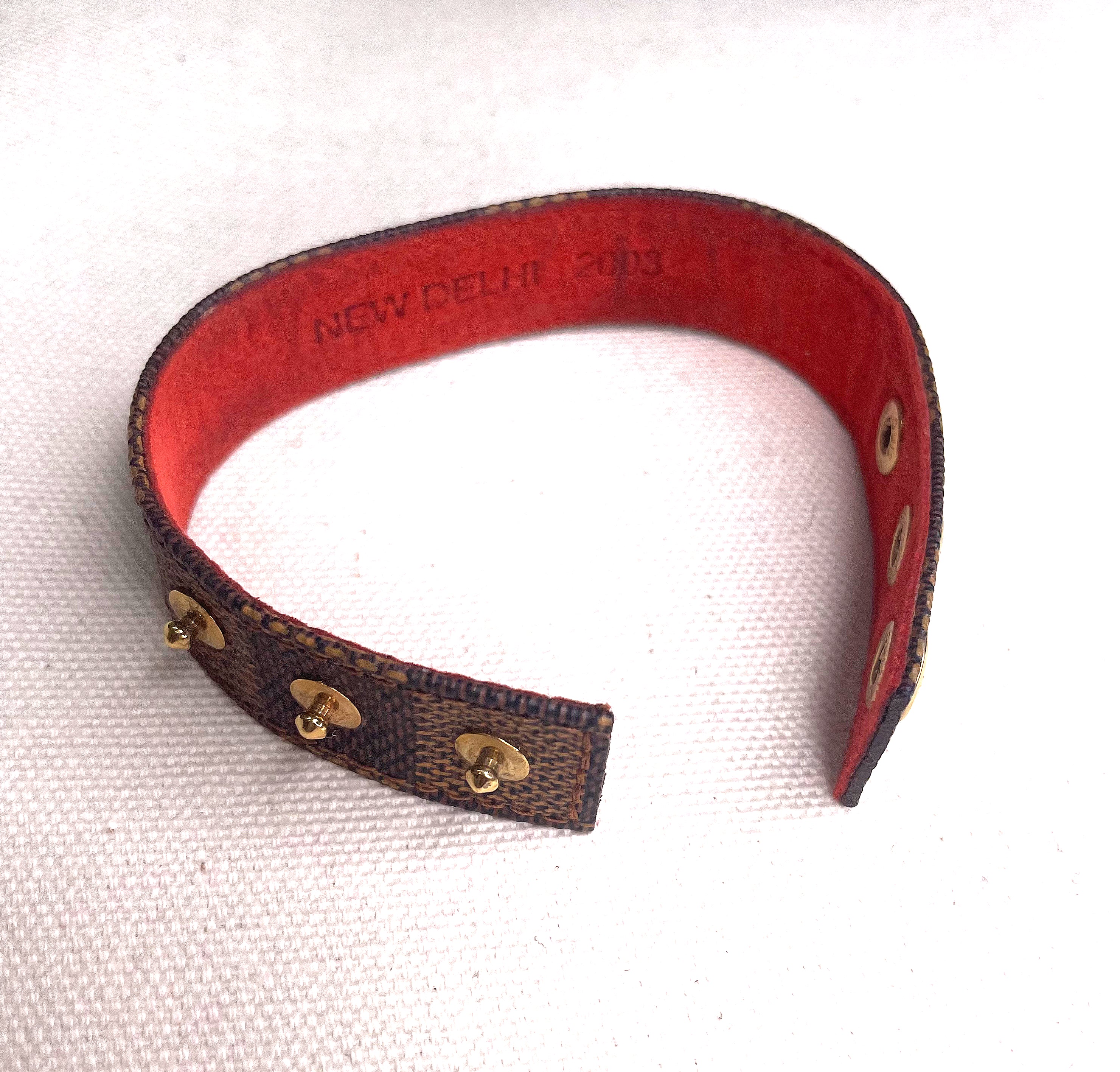 LOUIS VUITTON LOUIS VUITTON - Damier Ebene Soho Bracelet - ALE PARIS Luxury Vintage