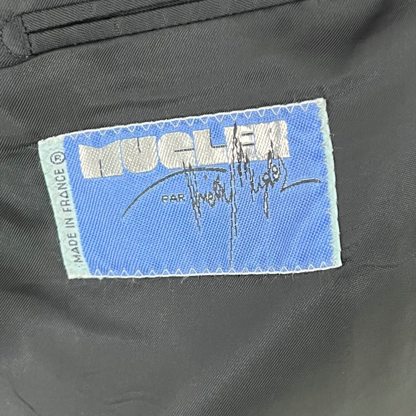 THIERRY MUGLER THIERRY MUGLER - Blue Wool And Cashmere Jacket - ALE PARIS Luxury Vintage