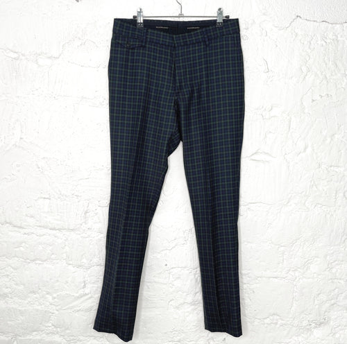 Burberry BURBERRY - Blue And Green Vichy Pants - ALE PARIS Luxury Vintage