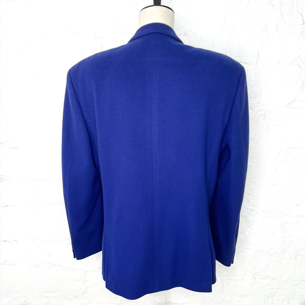 THIERRY MUGLER THIERRY MUGLER - Blue Wool And Cashmere Jacket - ALE PARIS Luxury Vintage