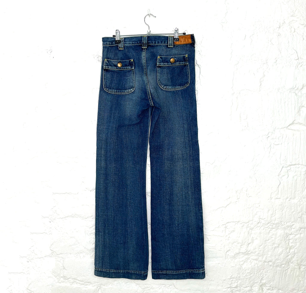 GUCCI GUCCI - Low Waisted Denim Pants - ALE PARIS Luxury Vintage
