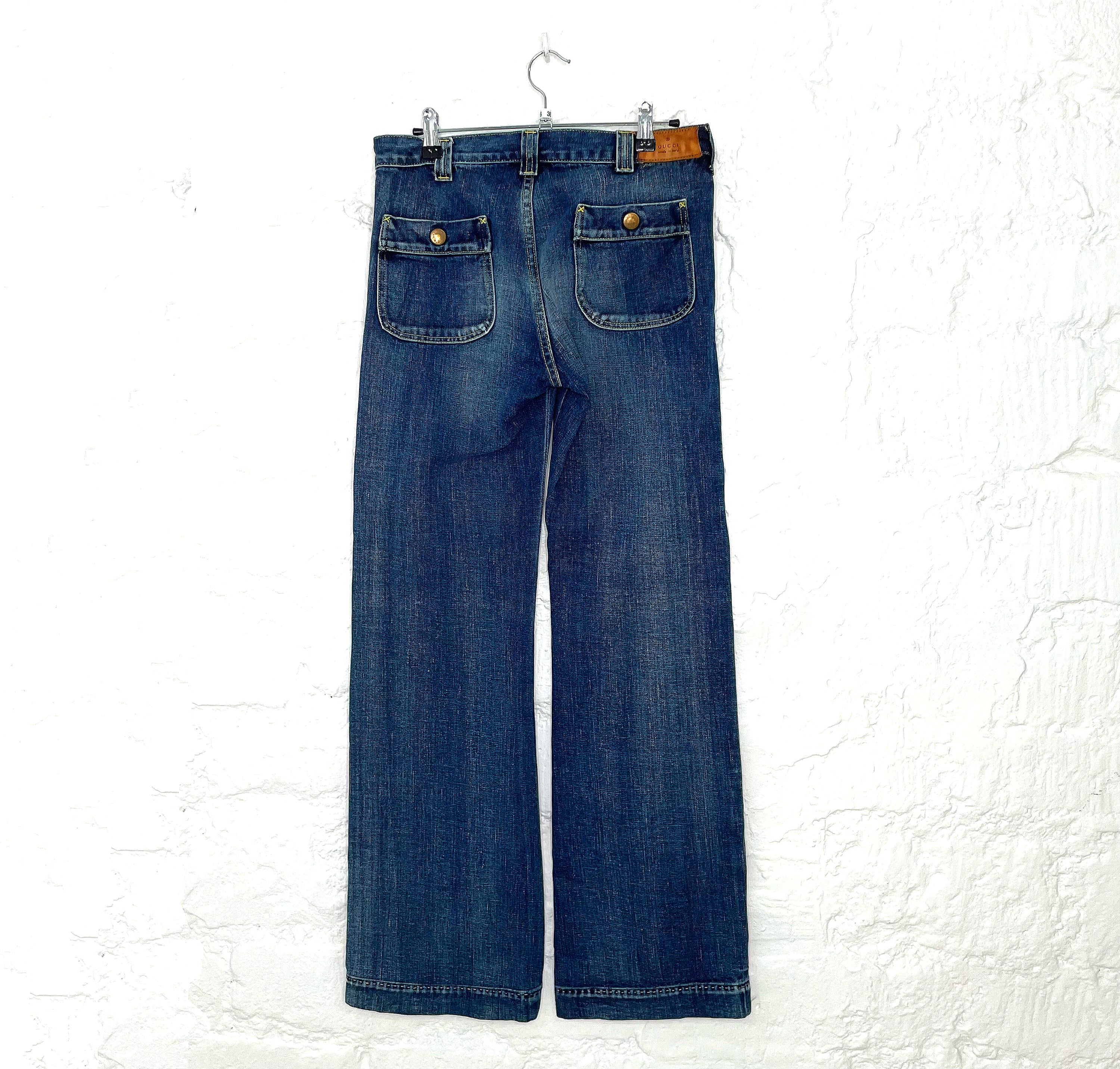GUCCI GUCCI - Low Waisted Denim Pants - ALE PARIS Luxury Vintage
