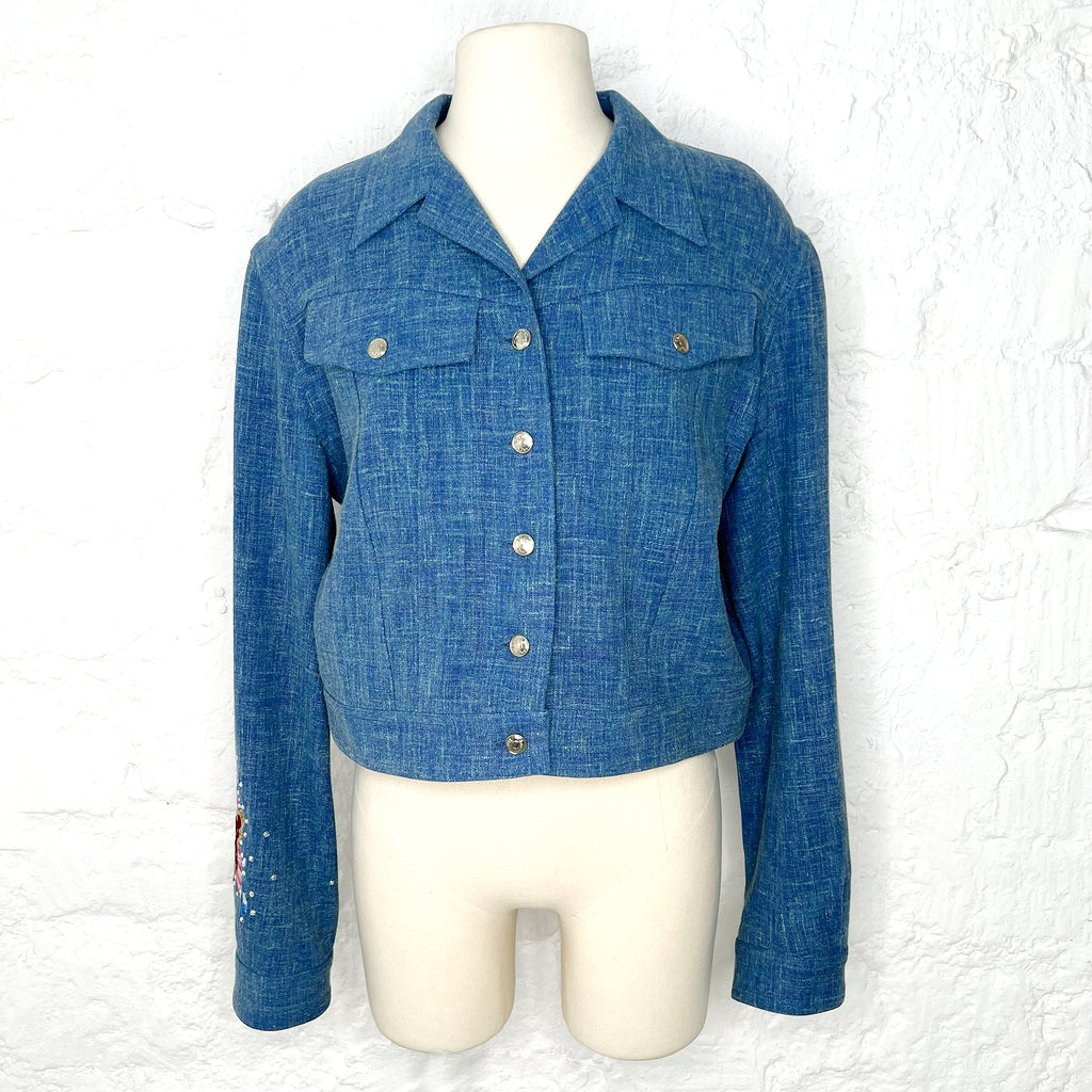 CHRISTIAN DIOR CHRISTIAN DIOR - Embroideries Blue Jacket - ALE PARIS Luxury Vintage
