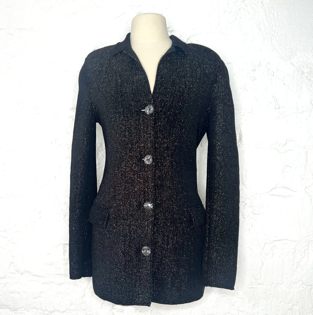 JEAN PAUL GAULTIER JEAN PAUL GAULTIER -  Black Lurex Jacket - ALE PARIS Luxury Vintage
