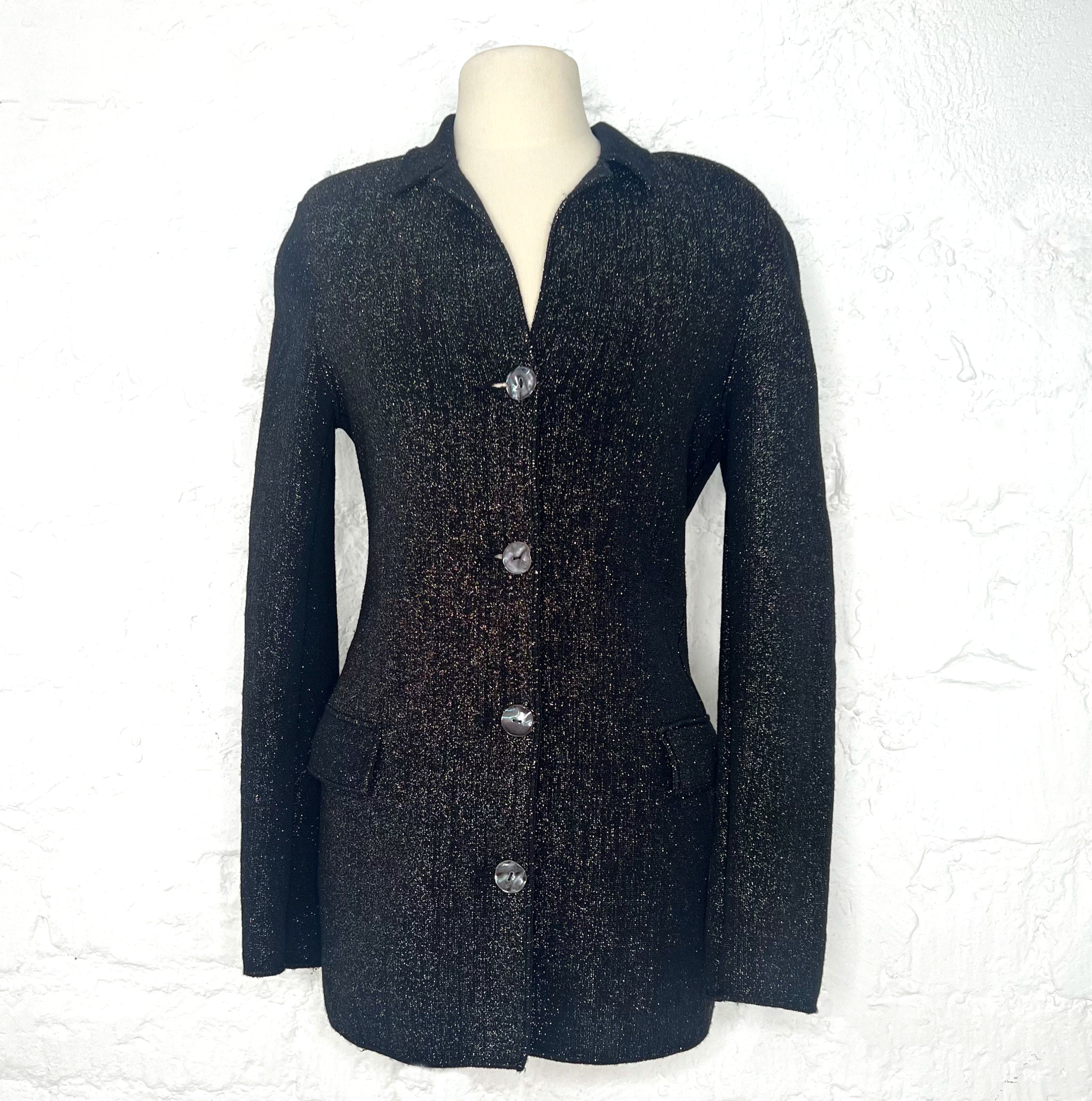 JEAN PAUL GAULTIER JEAN PAUL GAULTIER -  Black Lurex Jacket - ALE PARIS Luxury Vintage