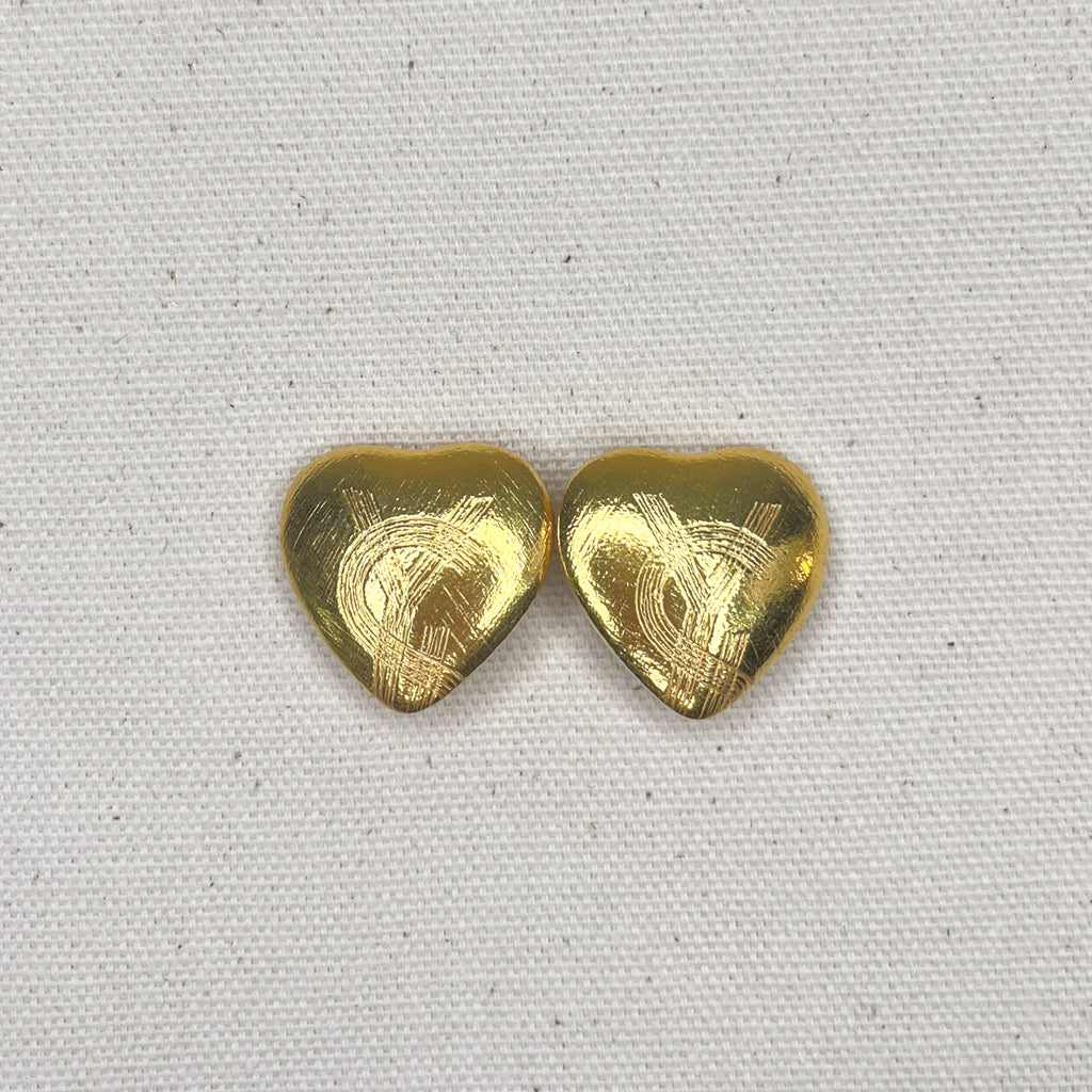 YVES SAINT LAURENT YVES SAINT LAURENT - Heart Clip Earrings - ALE PARIS Luxury Vintage