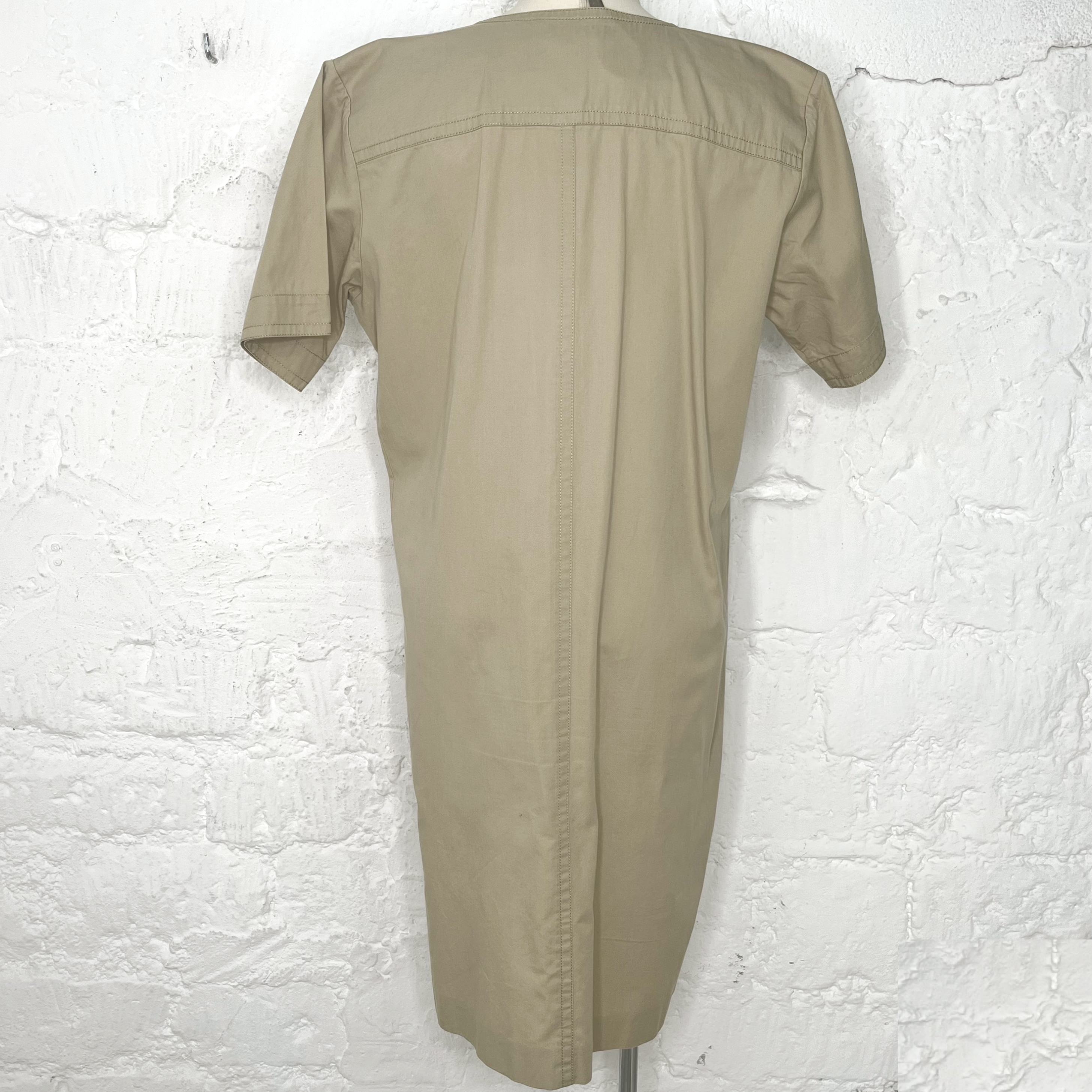 YVES SAINT LAURENT YVES SAINT LAURENT - Green Safari Dress - ALE PARIS Luxury Vintage