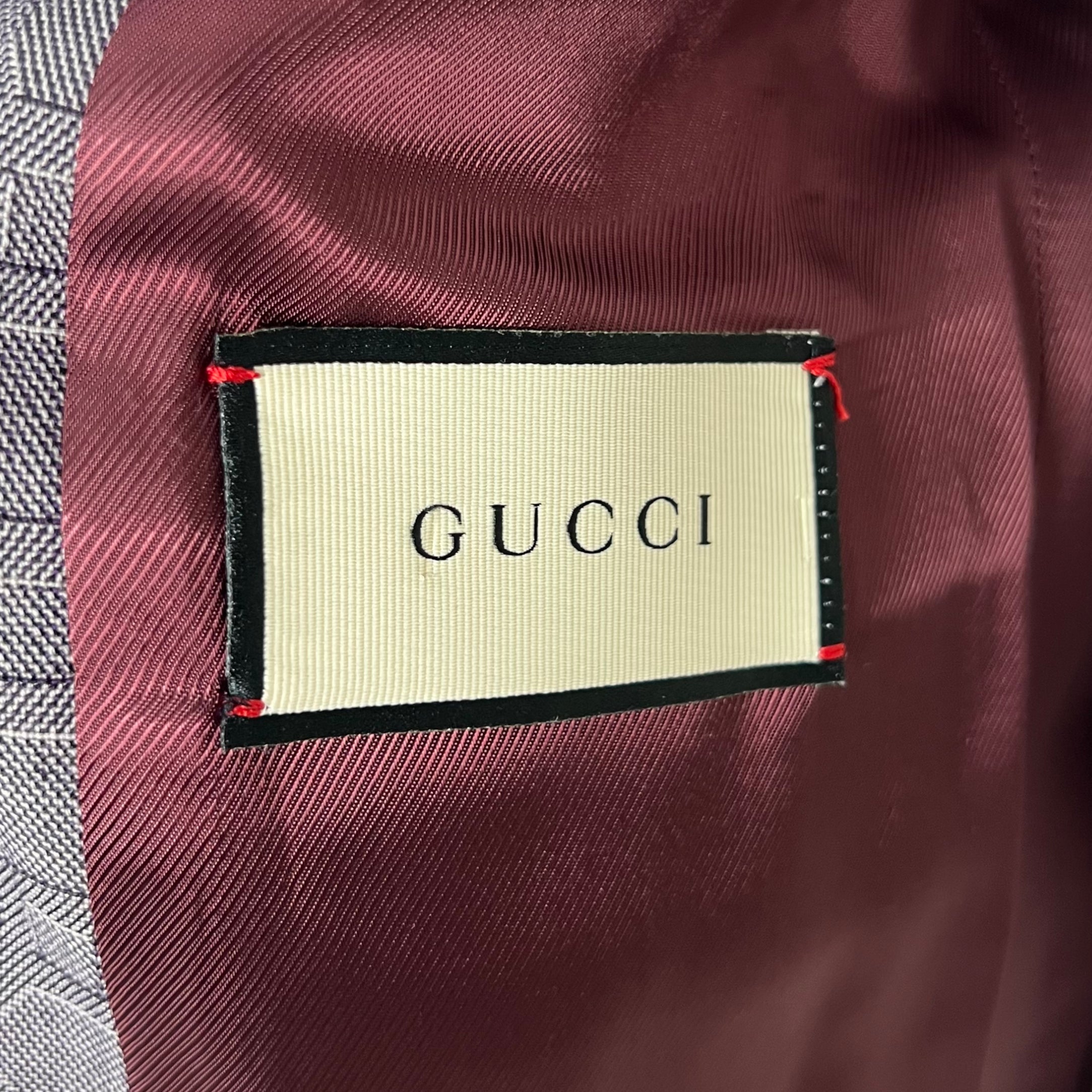 GUCCI GUCCI - Silk Blue Monogram Jacket - ALE PARIS Luxury Vintage