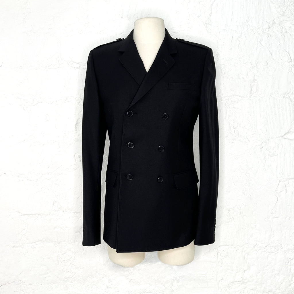 SAINT LAURENT SAINT LAURENT - Black Wool Blazer - ALE PARIS Luxury Vintage