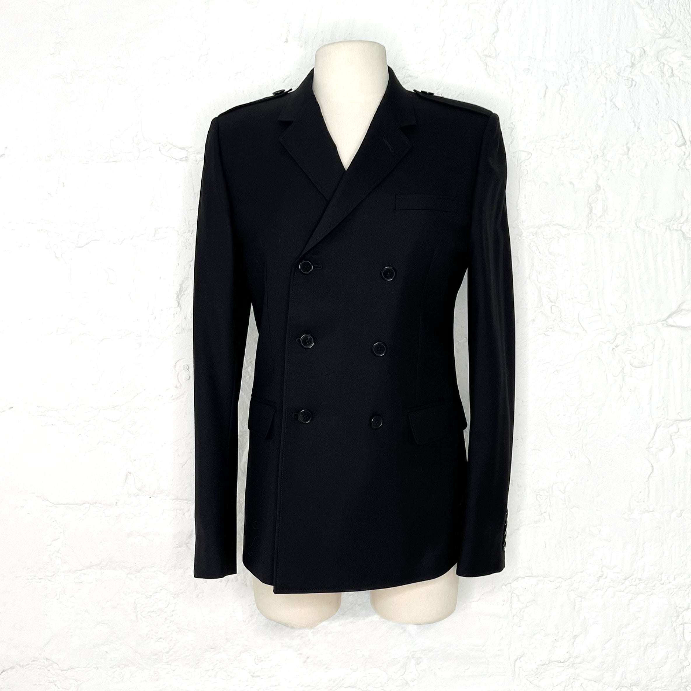 SAINT LAURENT SAINT LAURENT - Black Wool Blazer - ALE PARIS Luxury Vintage