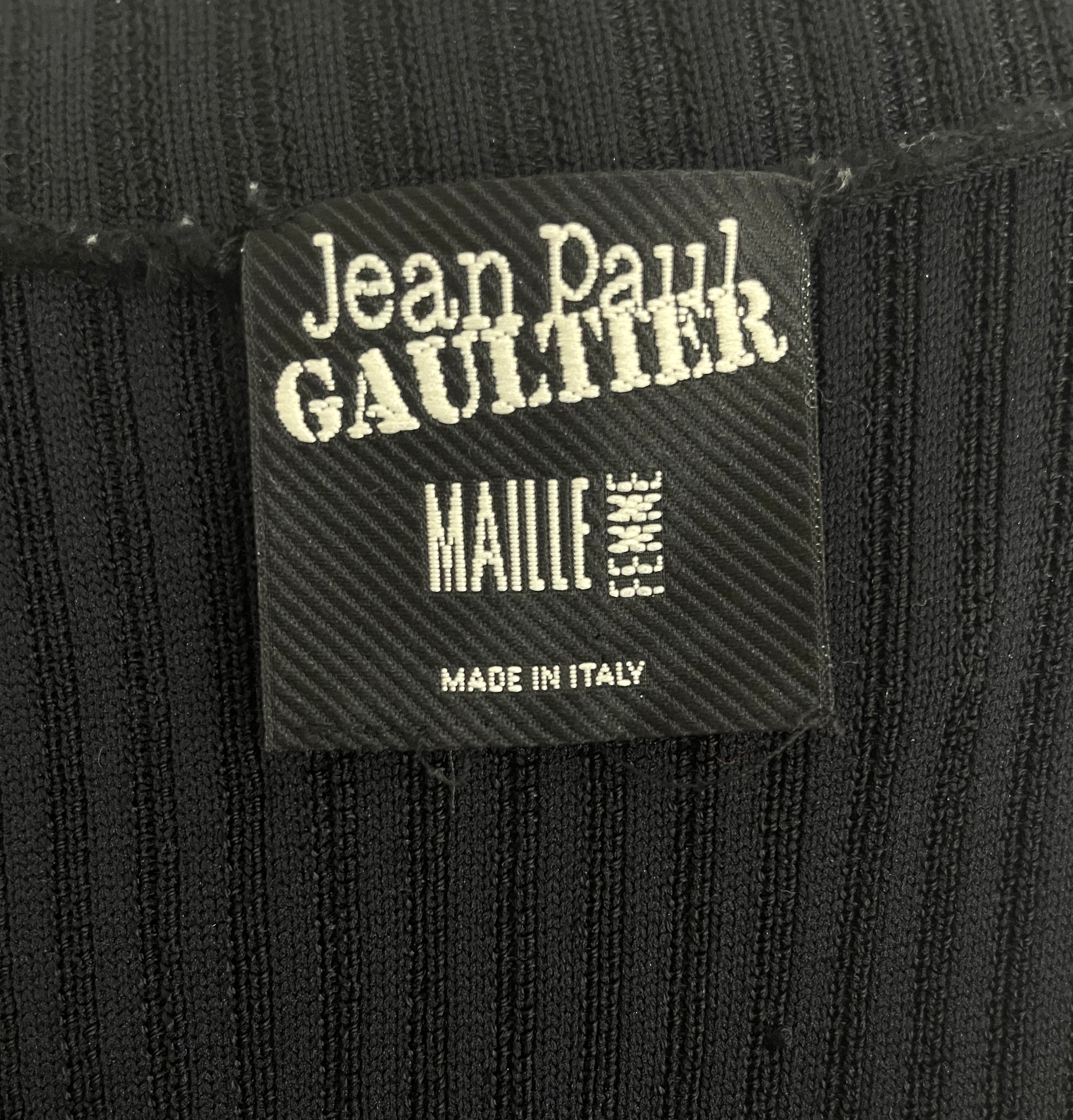 JEAN PAUL GAULTIER JEAN PAUL GAULTIER - Mid Length Black Dress - ALE PARIS Luxury Vintage