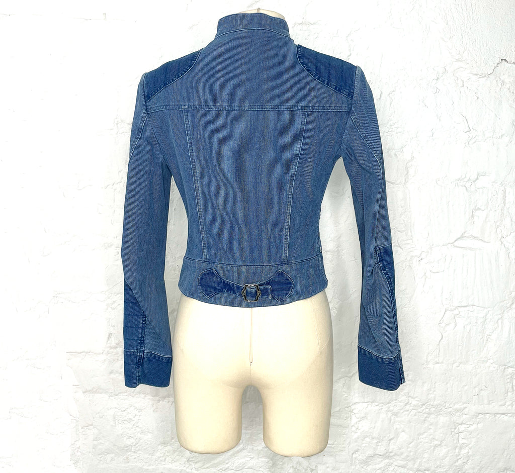 CHRISTIAN DIOR CHRISTIAN DIOR - Blue Denim Perfecto - ALE PARIS Luxury Vintage