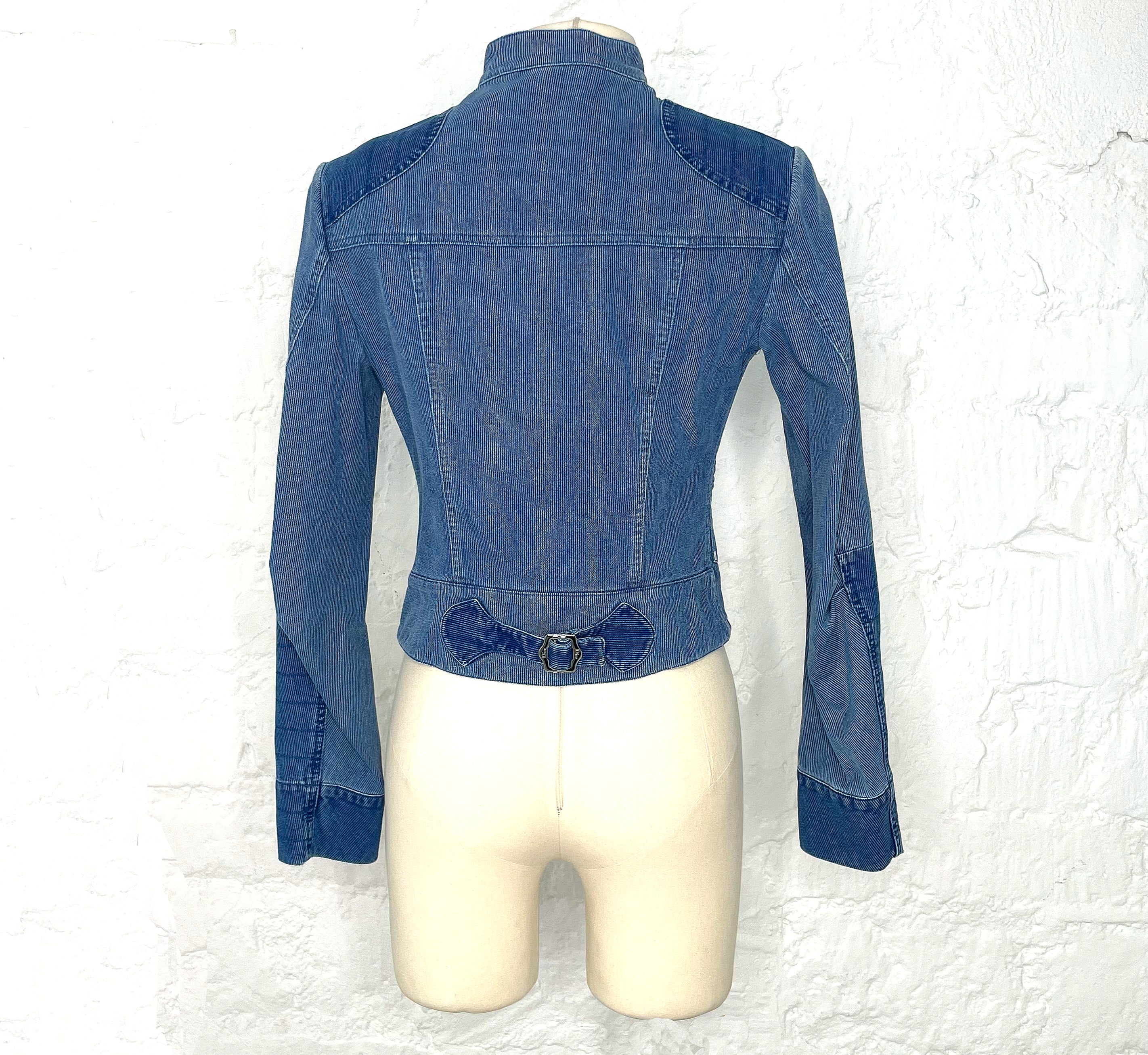 CHRISTIAN DIOR CHRISTIAN DIOR - Blue Denim Perfecto - ALE PARIS Luxury Vintage
