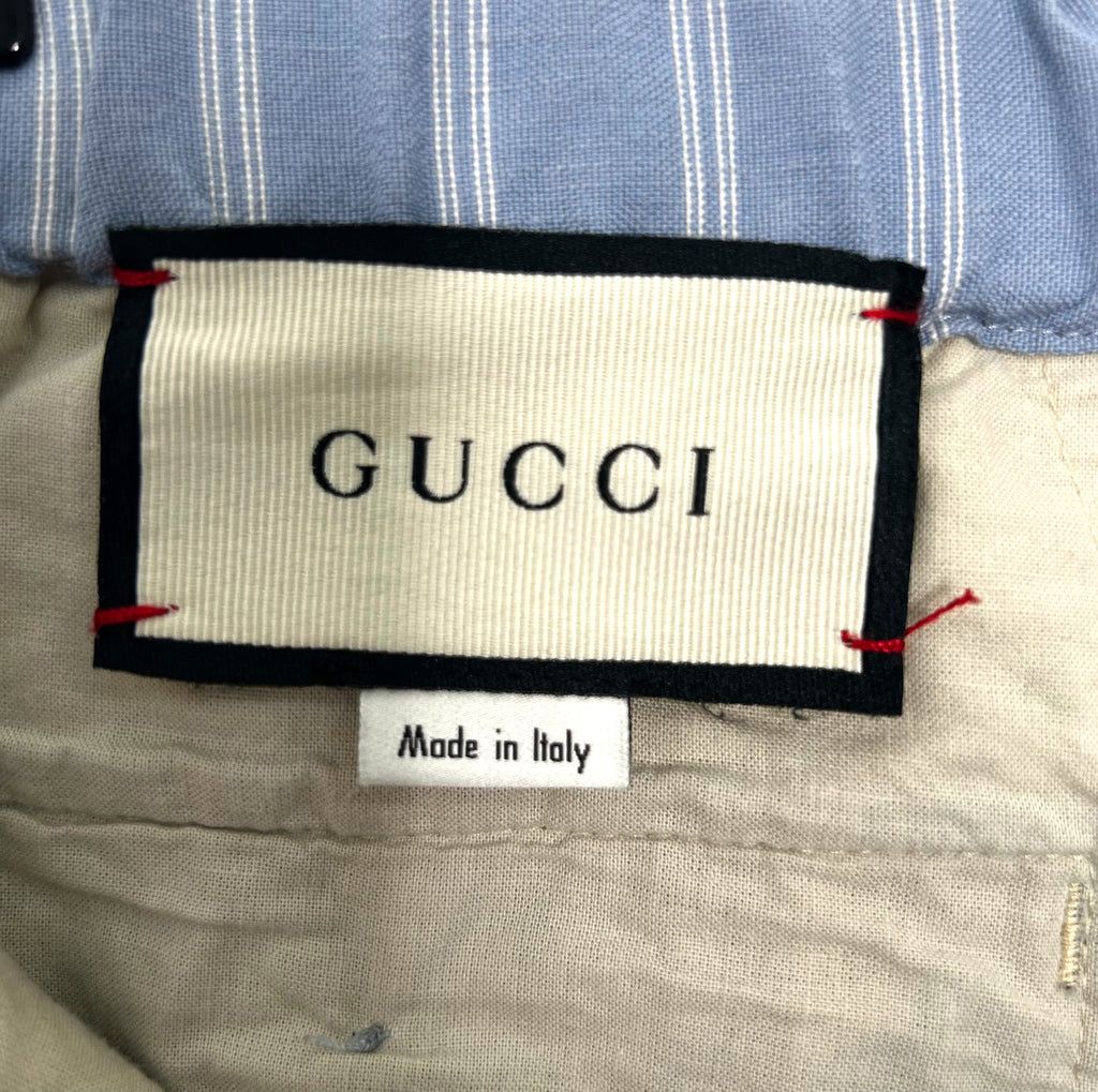 GUCCI GUCCI - Blue Striped Short - ALE PARIS Luxury Vintage