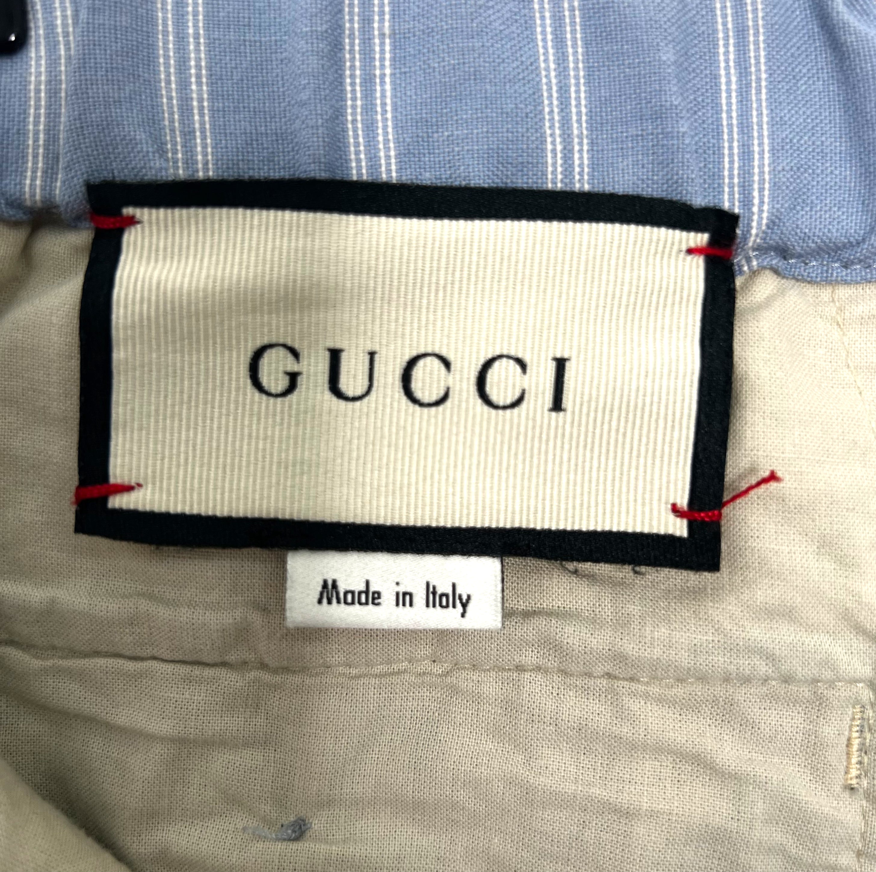 GUCCI GUCCI - Blue Striped Short - ALE PARIS Luxury Vintage