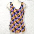 YVES SAINT LAURENT YVES SAINT LAURENT - Arlequin Silk Shirt - ALE PARIS Luxury Vintage